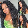 Synthetic Wigs Synthetic Wigs 13x4 Hd Lace Frontal Wig Brazilian Human Hair Wigs 250 D ensity 30 Inch Deep Wave Frontal Wig 240328 240327