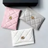 Moda para hombre Titulares de tarjetas de cuero Monedero Monedero Señora Diseñador de lujo Mini billetera para tarjetas Monedero para llaves Monedero para mujer Embrague de calidad superior Negro Pequeños titulares de pasaportes Bolsa para llaves