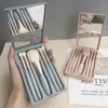 New Window Opening Mirror Box 5 Pack Portable Multi functional Makeup Brush