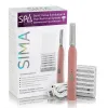 Enhetsspa -vetenskaper Sima Sonic Dermaplaning Tool för smärtfri ansiktsexfoliering Peach Fuzz Borttagning Pink Facial Cleansing Borstes