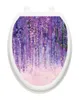 Toalettklistermärken T358 # Purple Rain toalettklistermärke WC Cover Sticker WC Wall Sticker för heminredning 240319