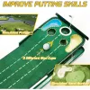 Aide au putting green, tapis de putting pour l'intérieur, tapis de putting de golf avec retour de balle, jeu de mini-golf pour la maison et le bureau, cadeaux pour hommes