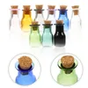 Vases 9pcs petites bouteilles en verre mini pots avec bouchons en liège pour l'artisanat de bricolage