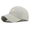 Ball Caps Sport Hats Women Baseball Woman's Sun Hap Hafded Hafted Chrysantemum Cotton Ladys Cap na zewnątrz dziewczyny