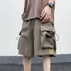 High Street Cargo Shorts for Men Summer Fashion Y2K Retro Pockets Krótkie pnats workowate swobodne bermuda bermuda Masculina 240311