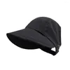 Wide Brim Hats Sunscreen Hat Empty Top Ventilate Protection Mask Hook Design Foldable Outdoor Fishing Cycling Sun