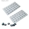 Bakformar Shenhong Diy Pebble Stone Silicone Cake Forms Dessert Bakning Tools Handgjorda målning Stenformar Cobblestone Soap Mold L240319