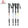 Çubuklar Ultralight Portable Trekking Pole Karbon Fiber Katlanır Bastonlar Yürüyüş Alpenstock Hafif Yıkılabilir Tırmanma Açık