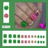 False Nails 24Pcs/Set Acrylic Long Ballet Press On Nail Tips Coffin Wearing Reusable Art Colorful Glossy Fake Artificial