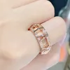 Tiffanyring elegante algarismos romanos anel criado de aço inoxidável