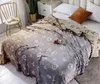 Top Thickening Double Layer Flannel Blanket Nordic Style Bedroom Sofa Office Air Conditioner Coral Fleece Blankets