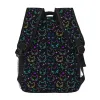 Sacs Têtes de Chat colorées avec Sac à Dos étoile Lumineuse pour Filles garçons étudiant Sac d'école Cartable léger Voyage Ordinateur Portable randonnée Sac à Dos