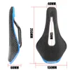 Saddle rowerowe wyścigowe z nadrukiem 3D Siodło rowerowe Włókno z włókna węglowego Ultralight puste Wygodne oddychanie MTB Mountain Road Rower Fote Fote Fote