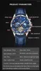 ساعات المعصم 2024 Glenaw Men's Leisure Mechanical Wristwatch Moon Movel Fash Fere