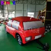 wholesale Personnalisez la taille réelle 4 ml (13,2 pieds) avec un modèle de voiture gonflable géant, un grand ballon d'hélium volant, une automobile de course flottante pour la publicité