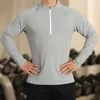 Men's T Shirts Sports Sweater Men Autumn And Winter Long-sleeved Stand-up Collar Pullover Casual Loose Running T-shirt Cycling Fitness