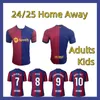 Barcelona Robert Lewandowski 24 25 Jersey de fútbol Sergi Roberto Joao Cancelo Frenkie de Jong Pedri Vitor Roque Jules Kounde Kit para niños Hogar lejos