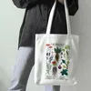 Fourre-tout grande capacité toile sac fourre-tout cadeau champignon décontracté Shopping sac à main dessin animé épaule