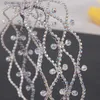 Tiaras Bridal Wedding Wedding Adeval Wedding Hair Band New Crystal Crystal Womens Fashion Band Band Rhinestone Mesh Jewelry Y240319