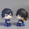 Anime Manga Isagi Yoichi Bachira Meguru figurki Anime Mini lalka pikarska figurka PVC zabawki per la decorazione della casa stou na prezenty 240319