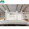 15 x13 FT White Inflatable Bounce House with Blower Slide Ball Pit Pool Large Jumper Bouncy Castle for Birthday Party Wedding Event Kindergarten