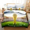 Conjuntos de cama Drop Único Apenas 1 Fronha para Crianças Meninos Duvet Cover Set Futebol Presente Crianças e Adolescentes