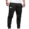 Pantalons pour hommes tendance décontracté doux pour la peau multi-poches confortable attaché à la cheville mince Fitness pantalons d'entraînement tout Match