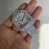 Lüks Saat Saatleri Erkek Mekanik Yap Crt China Hareketi Stainlwatchess Steel Full Ice Out Moissanite Üst Marka İsviçre Tasarımcıları Bilek Swatch