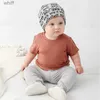 Zestawy odzieży 2023 Bamboo Fibre Baby Baby T-shirt Summer Baby Boy Girl Ubranie Ubranie w talii Baby