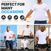 Men's Tank Tops Mens Body Shaper Compression Tank Tops V-Neck Short Sleeved Slimming Undershirt Workout Abs Abdomen Tummy Control Shapewear L240319