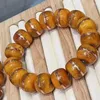 Strand Fashion Yak Bone Inlaid Buddha Beads Bracelet Tibetan Distressed Single Circle