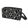 Cosmetic Bags Custom Beautiful Spiritual Magical Mandala Pattern Toiletry Bag For Sacred Geometry Makeup Ladies Beauty Dopp Kit Box