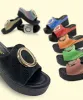 Stövlar QSGFC Nytt mode Simple Gold Flash Matte Surface Ladies Sandals Shoes Bag Set in Women Nigerian med vattentät plattform