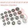 Motorcycle Chain Sprocket 14mm/17mm 17mm/20mm 420 10T 11T 12T 13T 14T 15T 16T 17T 18T 19T For Motorcross Scooter Buggy Quad Bike 50cc 70cc 90cc 110cc Front 420 Sprockets