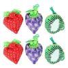 Storage Bags 6 Pcs Folding Bag Reusable Tote Shopping Fruit Shape Foldable Grocery Organizer Creative Pouches Polyester