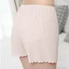 Women's Panties Solid Pants Glare Ruffle Splice Non Rolling Plus Size Leggings Tight Underwear Pocket Short Pant Loose