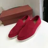 Loro pianos zapatos Encantos de verano Mocasines para caminar pianaly Zapatos casuales Hombres Mujeres Punta redonda Decoración mental Diseñador elegante Pisos de lujo Resbalón en suela hebilla comodidad Entrenadores