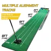 Aide au putting green, tapis de putting pour l'intérieur, tapis de putting de golf avec retour de balle, jeu de mini-golf pour la maison et le bureau, cadeaux pour hommes