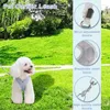 Coleiras e trelas para cães, colete ajustável, conjunto de tecido de poliéster, ferramenta de treinamento ao ar livre para chihuahuas, mini cães