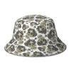 Berets Sculls Watercolor Terror Skull Bucket Hat For Women Men Students Foldable Bob Fishing Hats Panama Cap Autumn