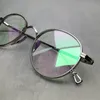 日本の手作りの純粋なメガネフレームKMN113レトロ楕円形の丸い男性眼鏡近視読み取りアイウェアフレーム240313