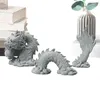 Tea Pets Chińska rzeźba Smok Symbolika kulturowa Maskotka Figurka Lucky Feng Shui Decor Aquarium Landscaping Statua