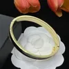 Diseñador original mujer carta pulseras de plata elegante Amor 18K Brazaletes de oro Y pulsera grabada para hombres brazalete Joyería de moda Fiesta de niñas