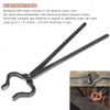 Tongs seti 3 adet Montajlı Bıçak Yapan Demirci Bladesmith Tools Anvil Forge