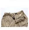 Shorts d'été pour hommes, salopette Cargo en coton, multi-poches, longueur aux genoux, pantalons décontractés, culottes militaires tactiques