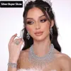 TAZIRN 5A Cubic Zirconia Arabic Dubai Wedding Jewelry Set for Women Party Prom Anniversary 2/4PCS CZ Bridal Accessories