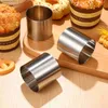 Baking Moulds 5cm Stainless Steel Cake Ring Molds Mousse Cheese Tart Circle Rings Biscuit Mould Kitchen Pastry Baking Tools L240319