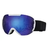 Eyewear Antifog Ski Goggles Nya LargeView Goggles med justerbar spegelbälte PC Wearresistent DoubleLayer Ski Mask för vuxna