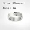 Liebesringe Damen Designer-Ring Paarschmuck Band Titanstahl mit Diamanten Lässige Mode Straße Klassisch Gold Silber Rose Optional5