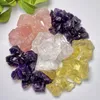 Jewelry Pouches Natural Clear Quartz Crystal Rose Amethyst Citrine Large Small Rough Stone Ornaments Raw Fish